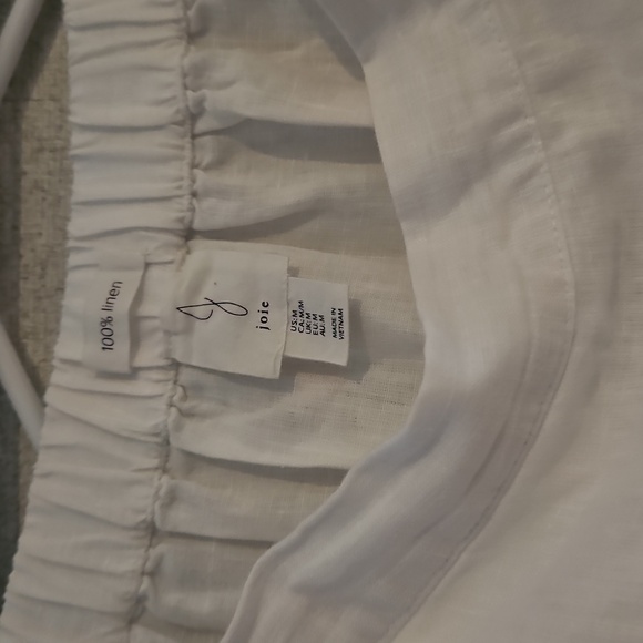 Womens White 100%Linen Prairie Skirt.Size Medium. - Picture 2 of 3